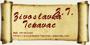Živoslavka Tepavac vizit kartica